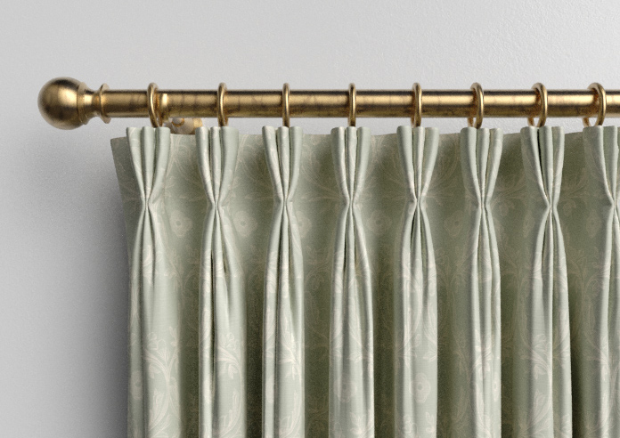 Trellis Prints, Vine and Bloom Bud Green - Made to Measure Curtains - Image 11